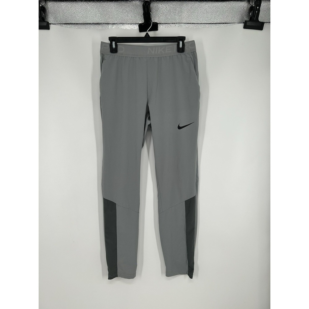 Nike Pro Vent Dri Fit Max Training Pants Joggers‎ DM5948-073 Gym Grey Mens Small